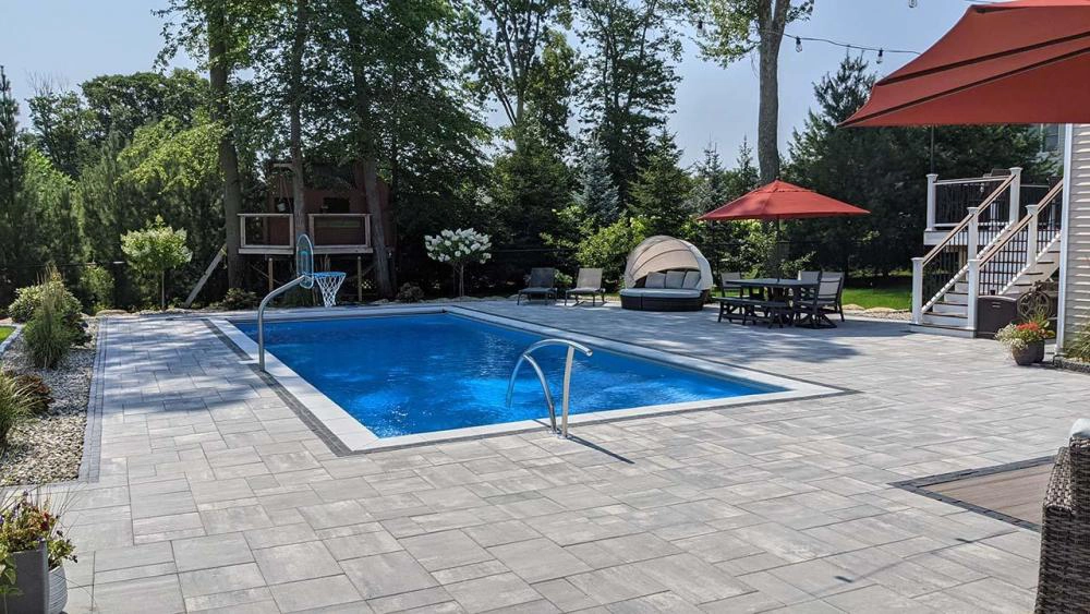Cranston, RI pool view